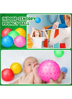 Jerify 24 Pieces Knobby Balls Spiky Bounce Ball Toy Large Bouncy Balls Bulk Inflatable Sensory Balls Soft Massage Stress Plastic Balls For School Party Play Outdoor Indoor  - Image 4