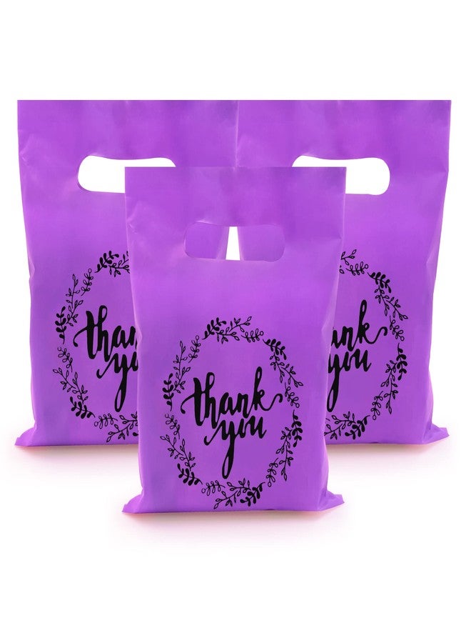 TOSPARTY Plastic Thank You Merchandise Bags Party Present Bags Candy Cookie Treat Bags for Birthday Party Baby Shower Wedding Christmas Retirements - Image 1