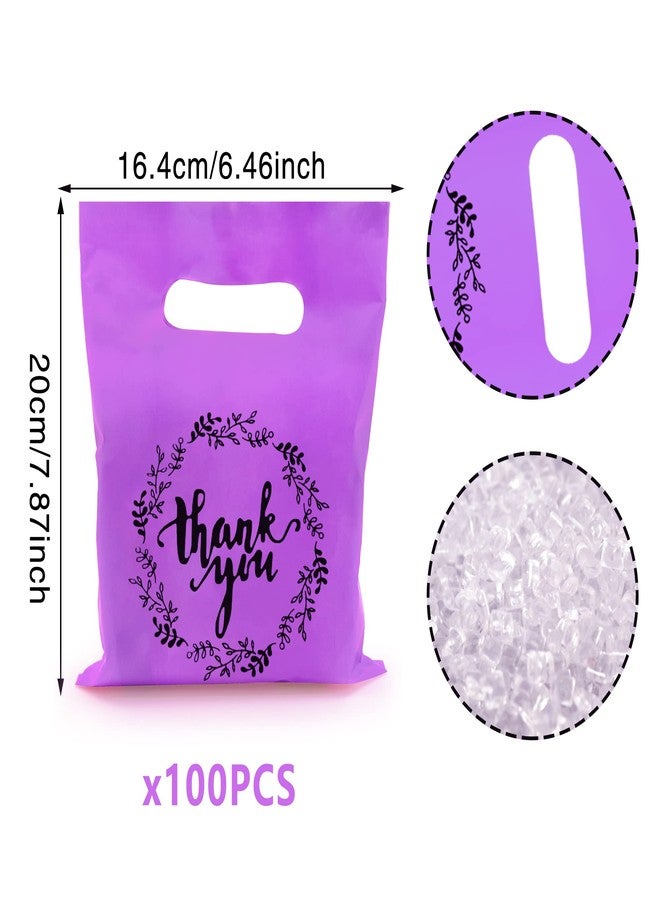 TOSPARTY Plastic Thank You Merchandise Bags Party Present Bags Candy Cookie Treat Bags for Birthday Party Baby Shower Wedding Christmas Retirements - Image 2