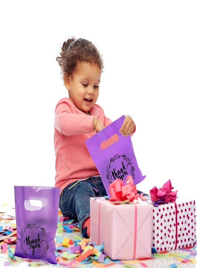 TOSPARTY Plastic Thank You Merchandise Bags Party Present Bags Candy Cookie Treat Bags for Birthday Party Baby Shower Wedding Christmas Retirements - Image 5