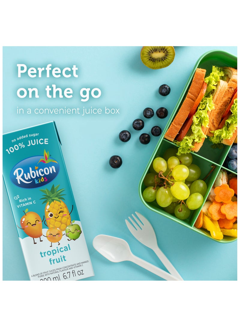 Rubicon Kids Tropical Fruit Juice Pack 4 x 200ml - Image 3