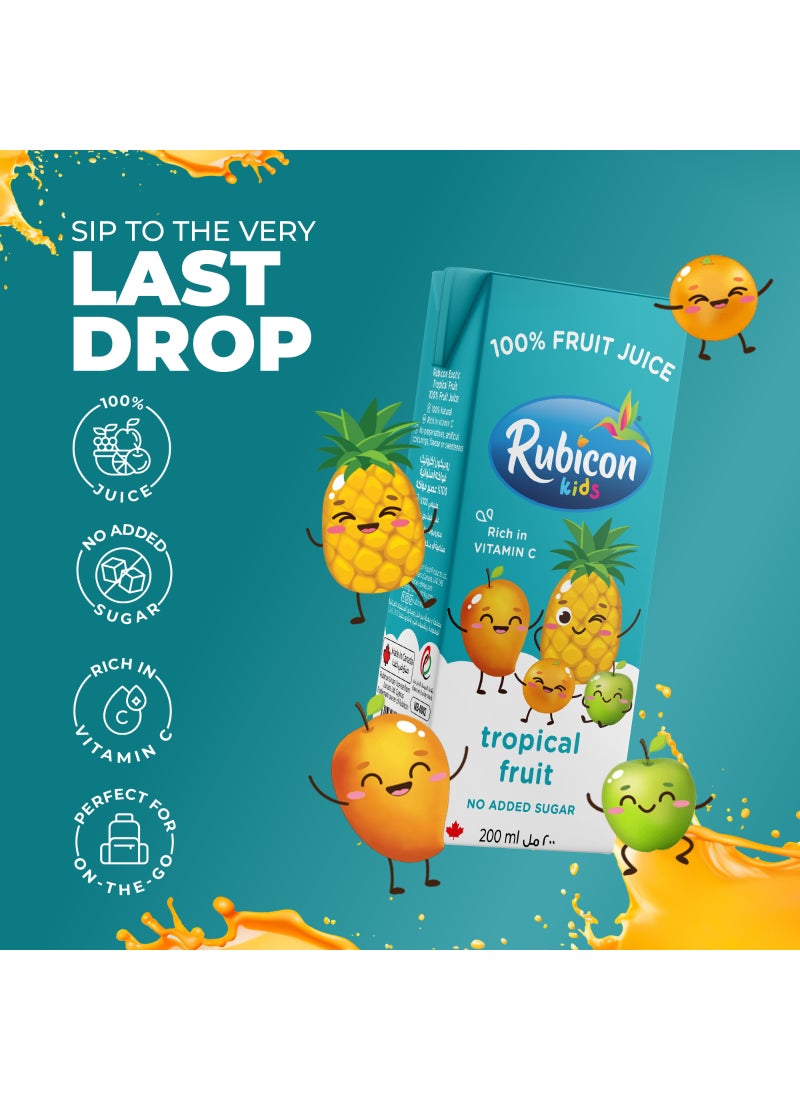 Rubicon Kids Tropical Fruit Juice, With Vitamin C, No Added Sugar - Image 2
