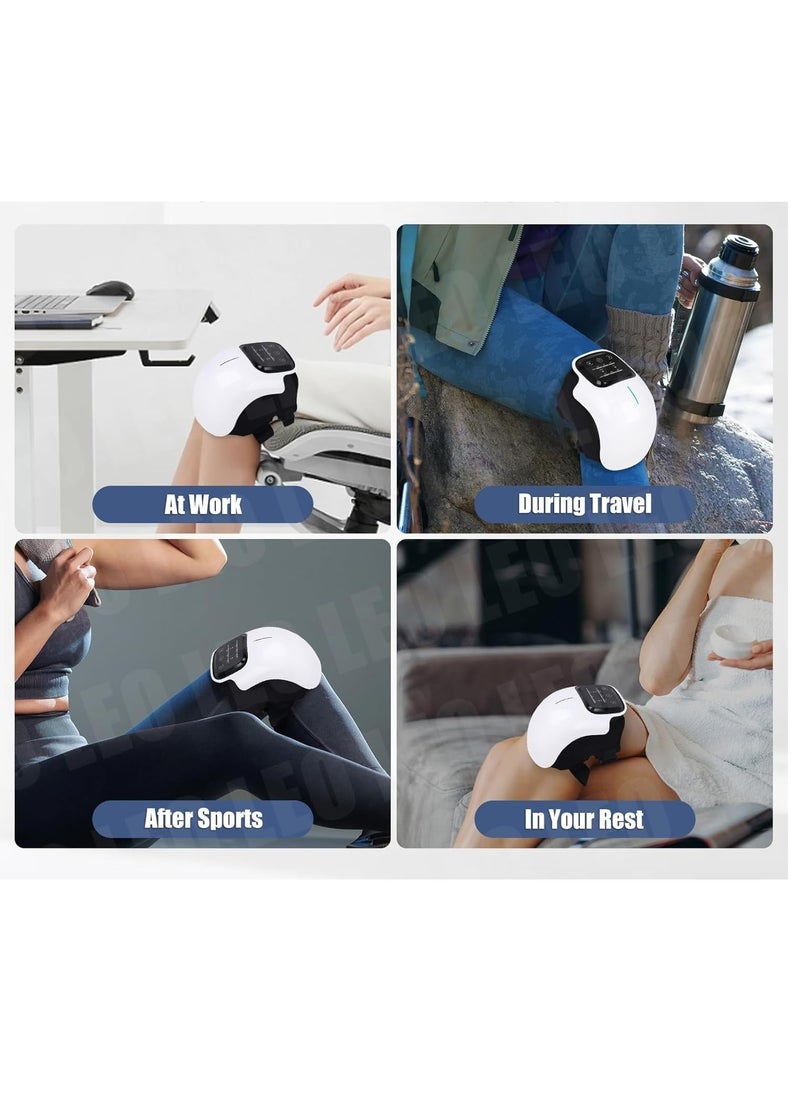 TIGER Knee Massager with Heat & Red Light Therapy – Large LED Screen for Arthritis Pain Relief, Stretched Ligament & Muscle Injury Treatment | Adjustable for Comfortable, Targeted Relief - Image 5