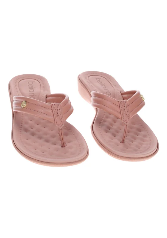 Beira Rio  Beira Rio Ladies Flat Sandals Nude | Made In Brazil for Women | Best Price UAE