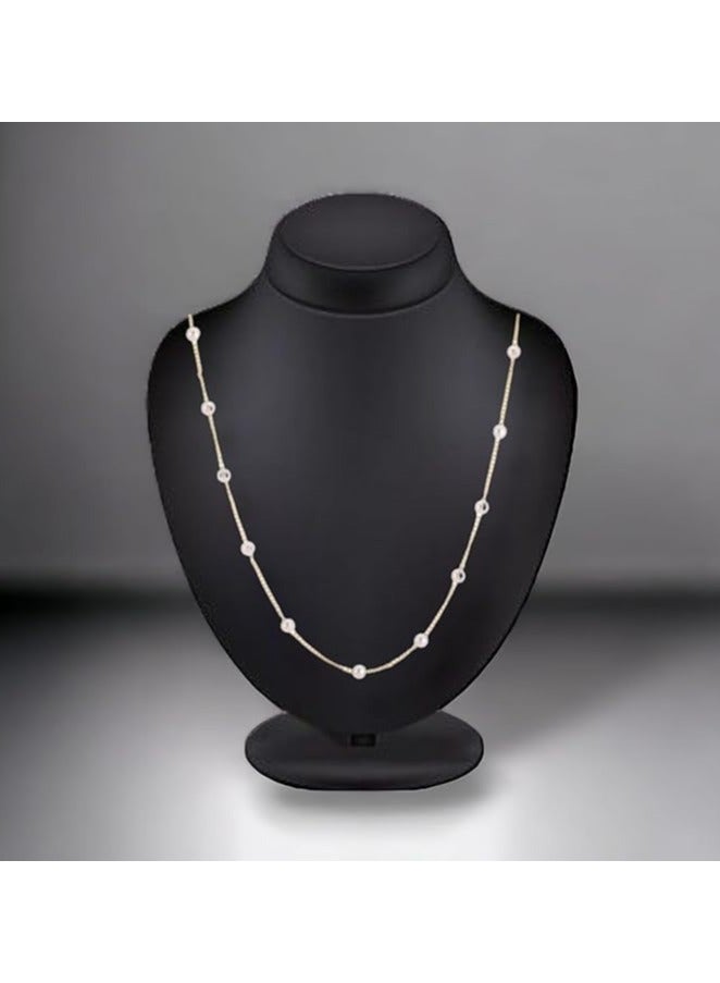 بونكا قلادة نسائية انيقة بتصميم عصري مع دلاية متنوعة من بونكا عقد لؤلؤ متعدد - Image 4