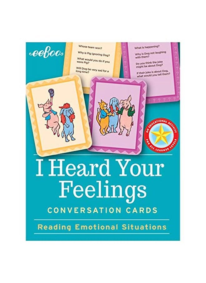 eeboo I Heard Your Feelings Conversation Flash Cards  - Image 1