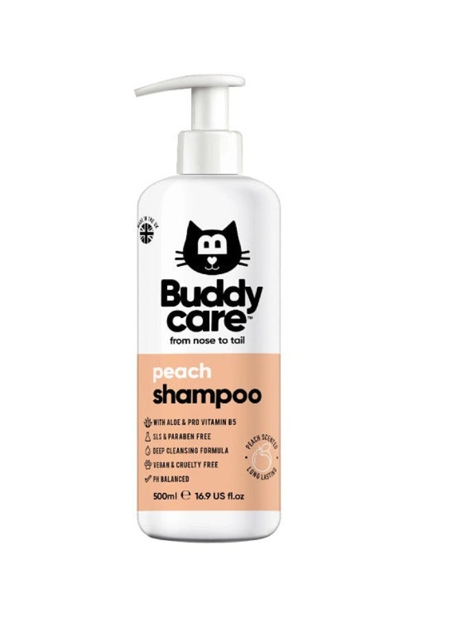 Buddycare شامبو باديكير بنكهة الخوخ للقطط - 500 مل - Image 1