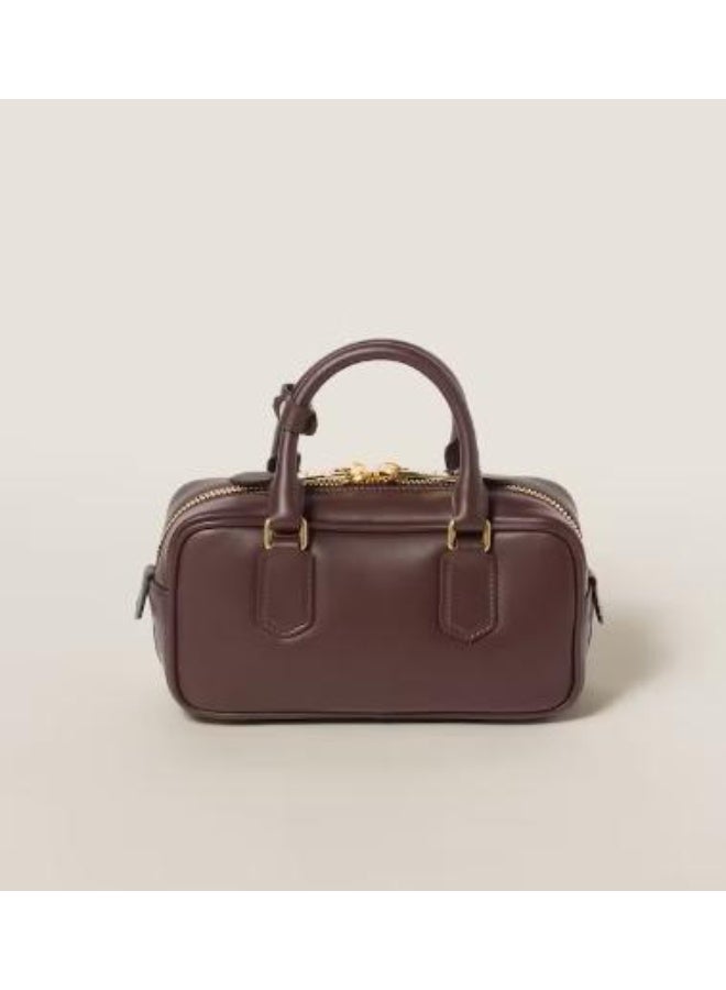 Arcadie Leather Bag, Women's Leather Tote Bag, Women's Leather Shoulder Bag, Women's Leather Cross body Bag, Hand-bag, Coffee-Brown - Image 2