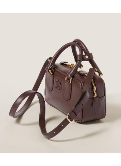 Arcadie Leather Bag, Women's Leather Tote Bag, Women's Leather Shoulder Bag, Women's Leather Cross body Bag, Hand-bag, Coffee-Brown