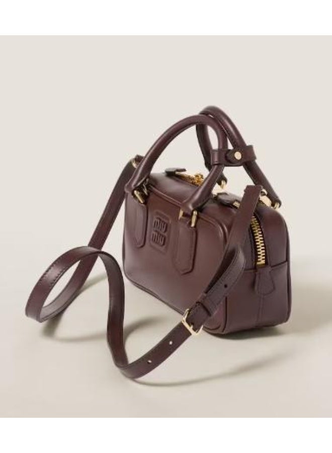 Arcadie Leather Bag, Women's Leather Tote Bag, Women's Leather Shoulder Bag, Women's Leather Cross body Bag, Hand-bag, Coffee-Brown - Image 1