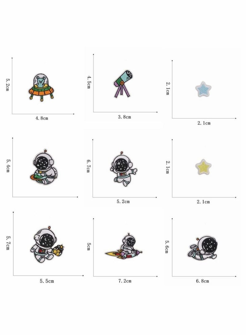 22 Pcs Astronaut Space Planets Patch Embroidered Patch Sew On Patches Set Decoration Patch Appliques Stickers for Clothing Jackets Backpack Caps Jeans Repair The Hole Stick - Image 4