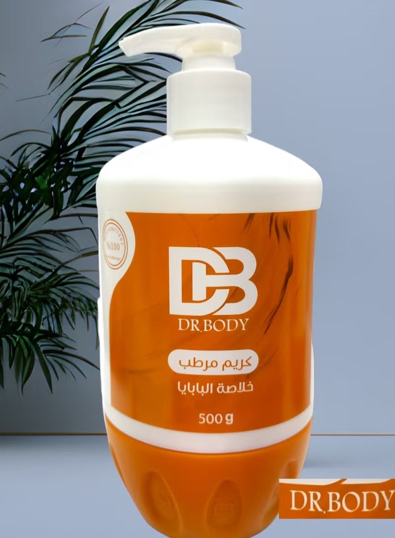 DR.BODY Moisturizing and nourishing body cream with papaya extract, 500 grams