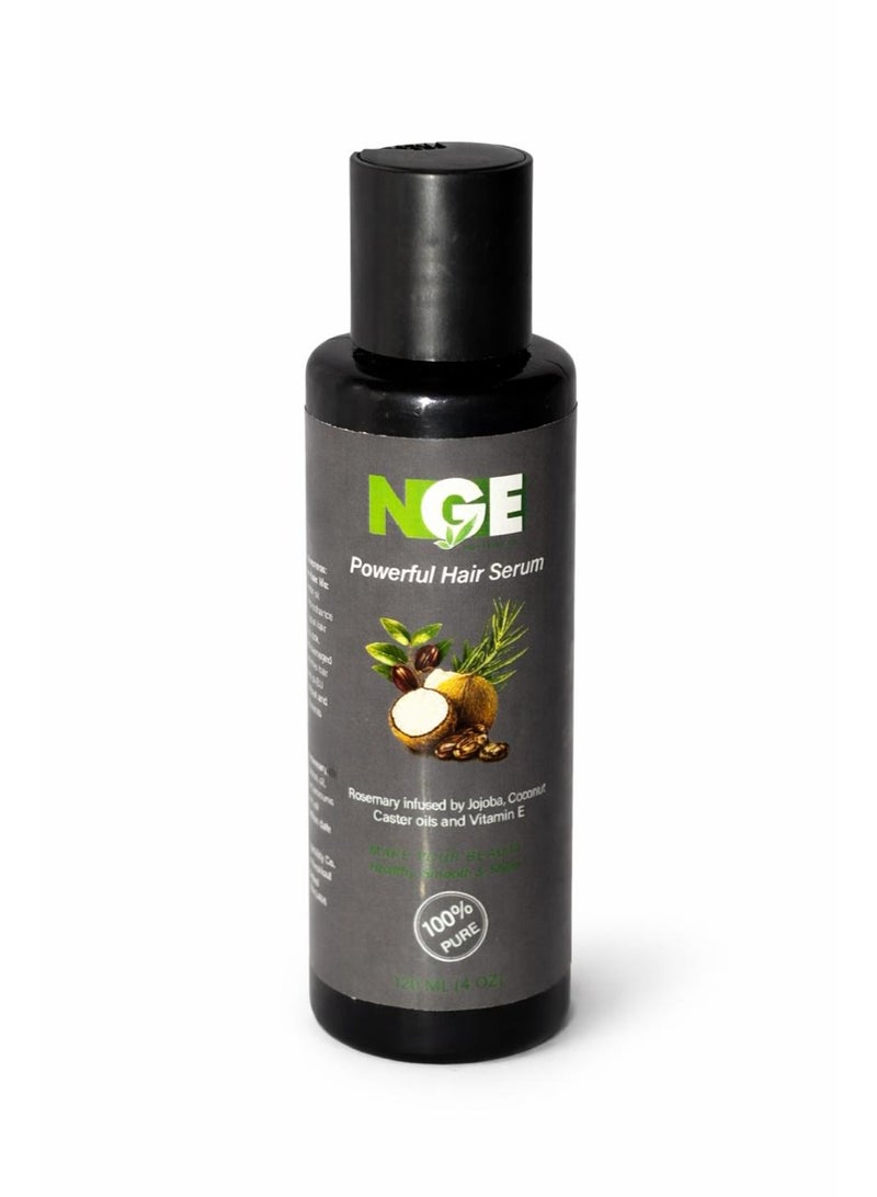 120 ملي سيروم لتسريع نمو الشعر مزيج من مستخلص الروزماري مع زيت الجوجوبا وزيت جوز الهند والخروع