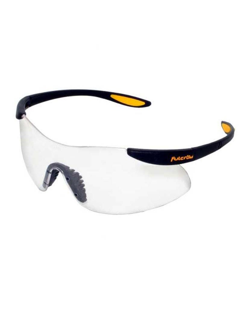 Canasafe - Safety Glasses Fulcrum Sport Black/Yellow Frame, Clear Lens - CanaSafe-20160 - Image 1