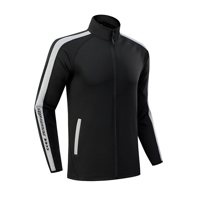 Men'S And Women'S Ad Sports Casual Jacket Quick-Drying Breathable Slim-Fit Large Size Fitness Running Zipper Jacket - Image 1