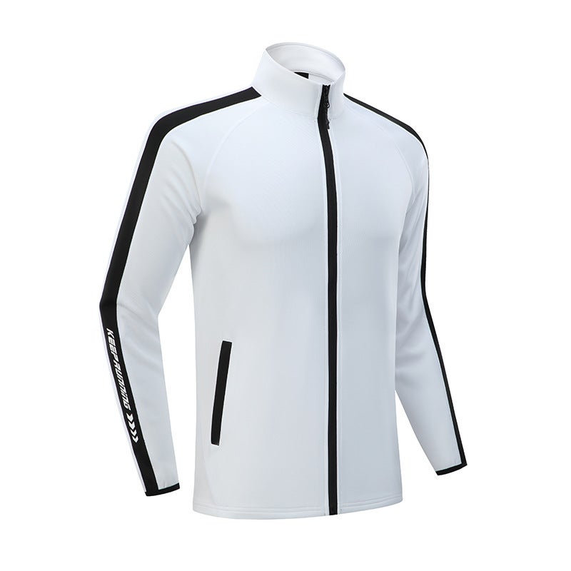 Men'S And Women'S Ad Sports Casual Jacket Quick-Drying Breathable Slim-Fit Large Size Fitness Running Zipper Jacket - Image 4