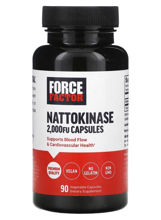 Force Factor Nattokinase 2000 FU 90 Vegetable Capsules