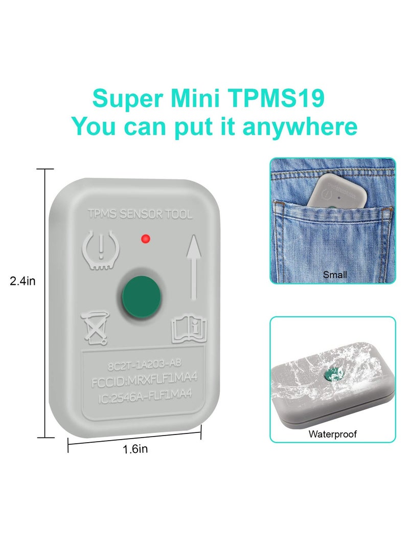 TPMS Sensor Tool, TPMS Relearn Tool for Ford Auto TPMS Reset Sensor Programming Training Tools Tire Pressure Monitoring System for F150, Mazda, Lincoln, Mercury (TPMS-19 / 8C2Z-1A203-A)