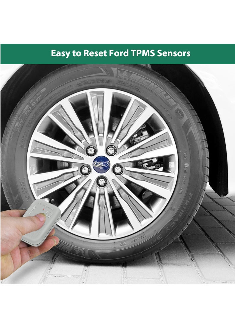 TPMS Sensor Tool, TPMS Relearn Tool for Ford Auto TPMS Reset Sensor Programming Training Tools Tire Pressure Monitoring System for F150, Mazda, Lincoln, Mercury (TPMS-19 / 8C2Z-1A203-A)
