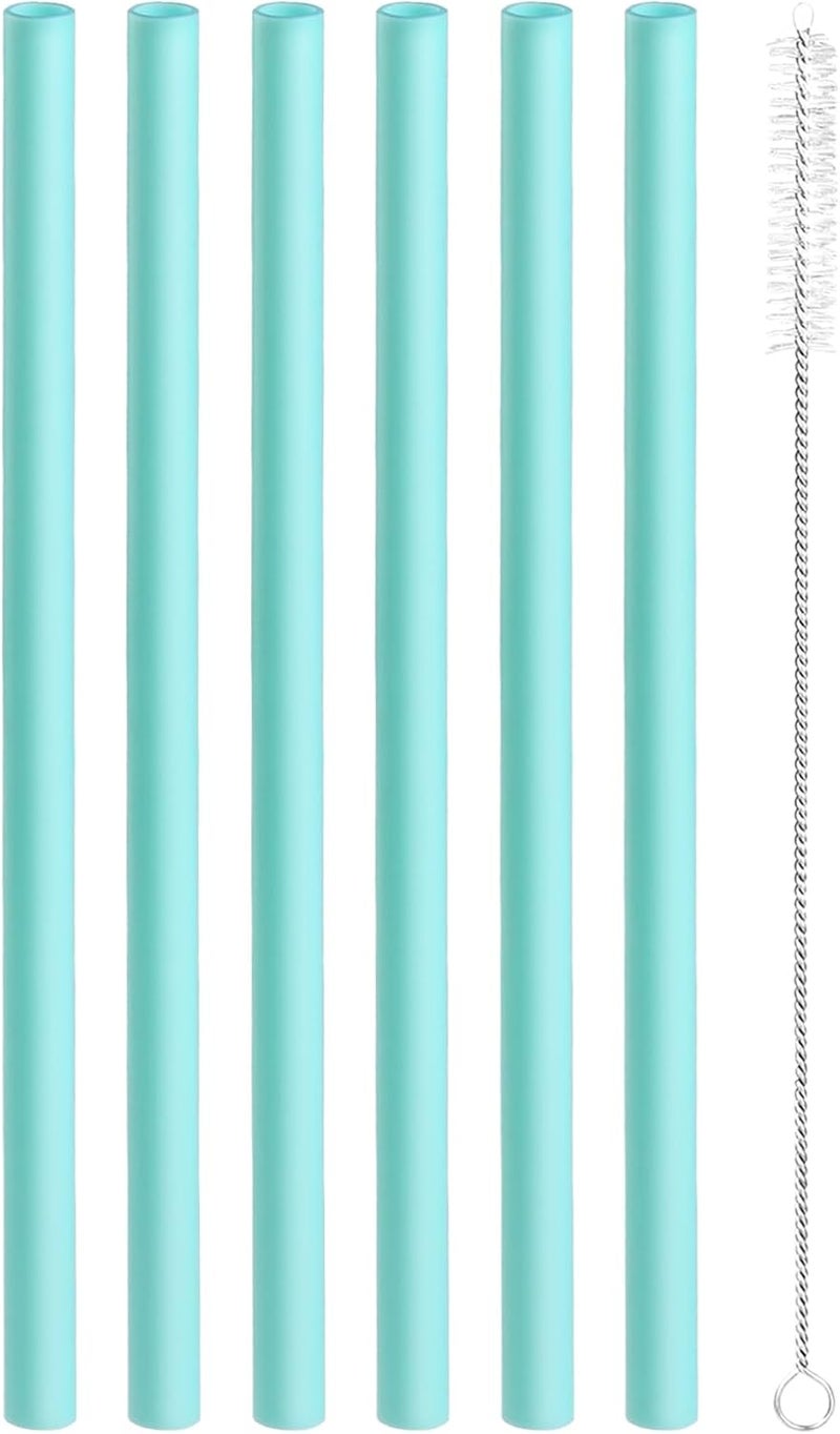 Bulbrite Replacement Straws Compatible with Owala Water Bottle Freepsip 24 Oz - Replacement Parts For Owala Cup 32 Oz -Accessories Set Include 6 BPA-FREE Straws and 1 Cleaning Brush - Image 1