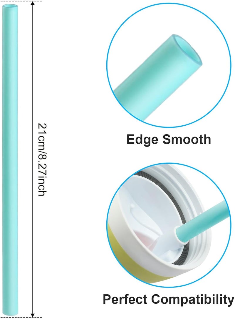 Bulbrite Replacement Straws Compatible with Owala Water Bottle Freepsip 24 Oz - Replacement Parts For Owala Cup 32 Oz -Accessories Set Include 6 BPA-FREE Straws and 1 Cleaning Brush - Image 3