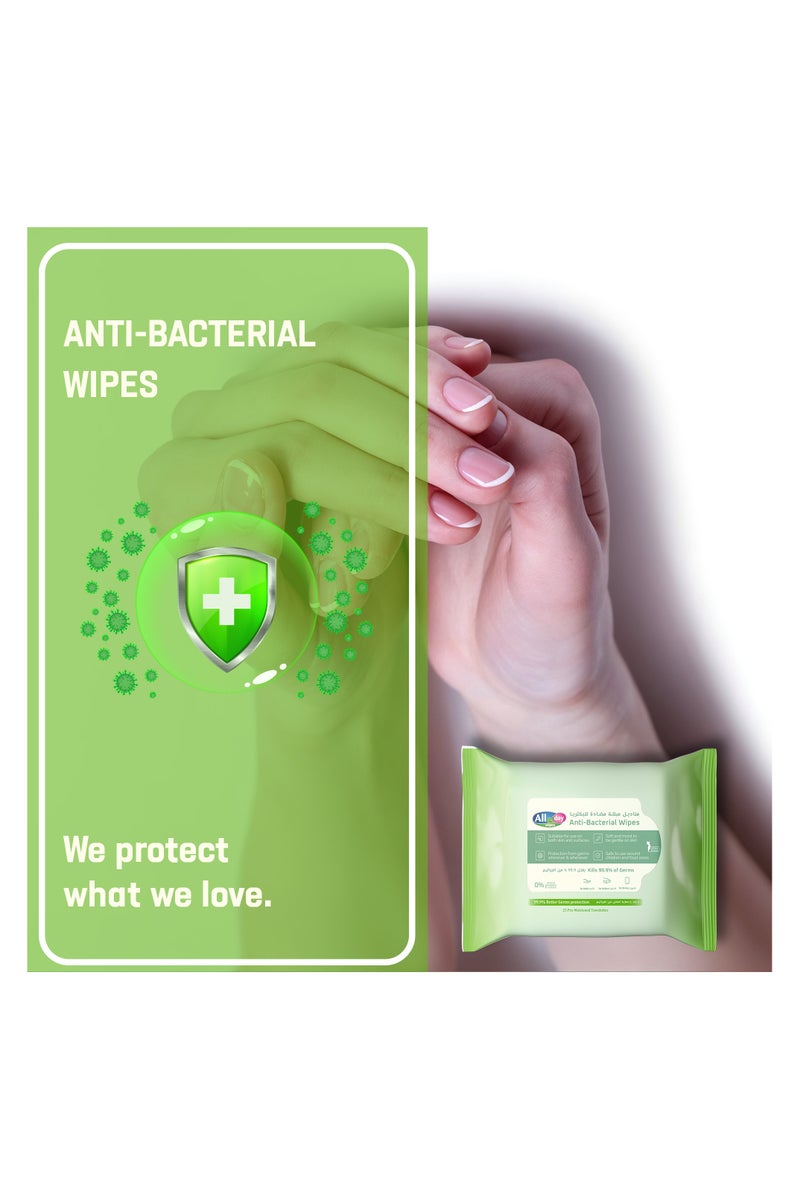 All day wipes All Day Anti-Bacterial Wipes 25 sheets - Image 4