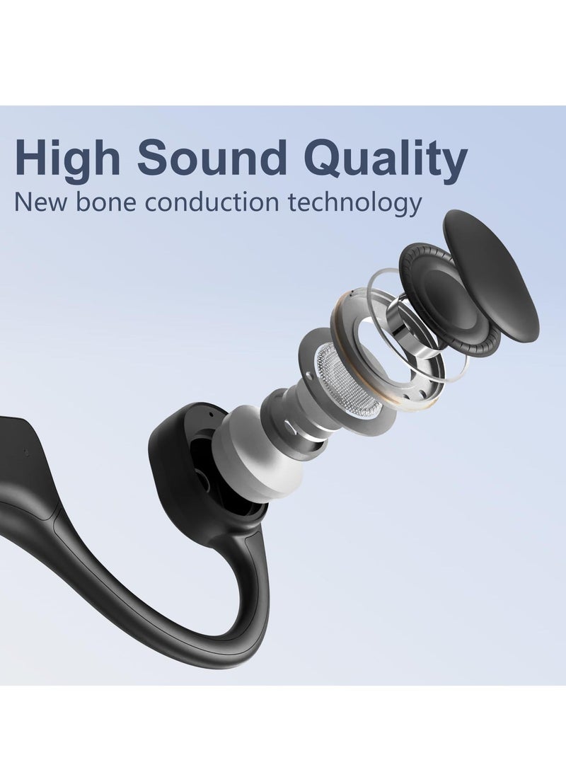 Y&D Wireless Bone Conduction Headphones, Bluetooth 5.3, IPX7 Waterproof with Built-in Mic, 10H Playtime for Running, Cycling, Gym & Workout - Image 5