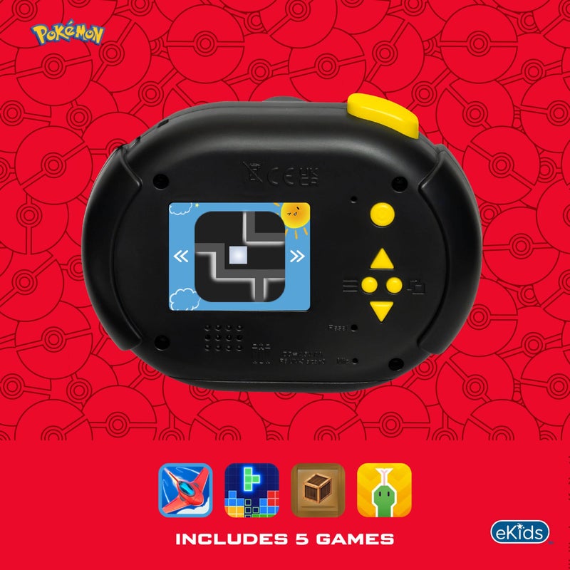 eKids Pokemon Pikachu Kids Camera with SD Card, Digital Camera for Kids with Video Recording and Built-in Digital Stickers (Pokemon) - Image 4