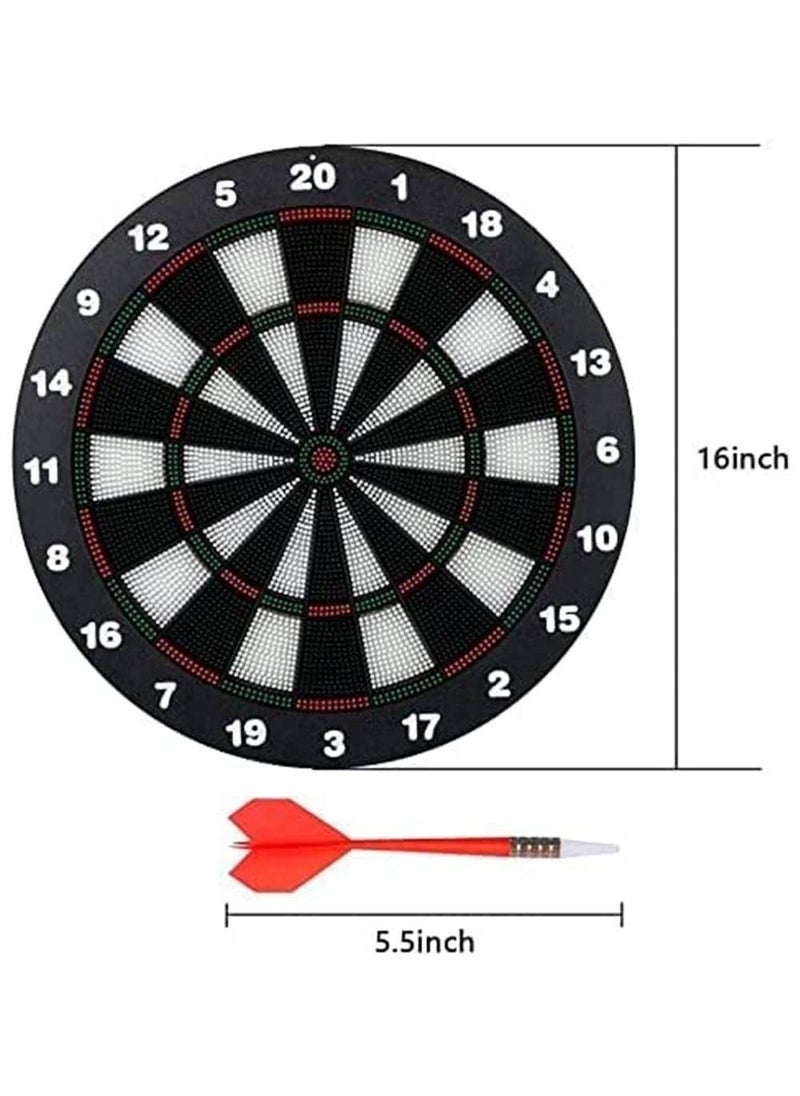 UB - Archery Dart Board Safety Rubber Game Set with 6 Soft Tip Arrow and Support Frame - Image 1