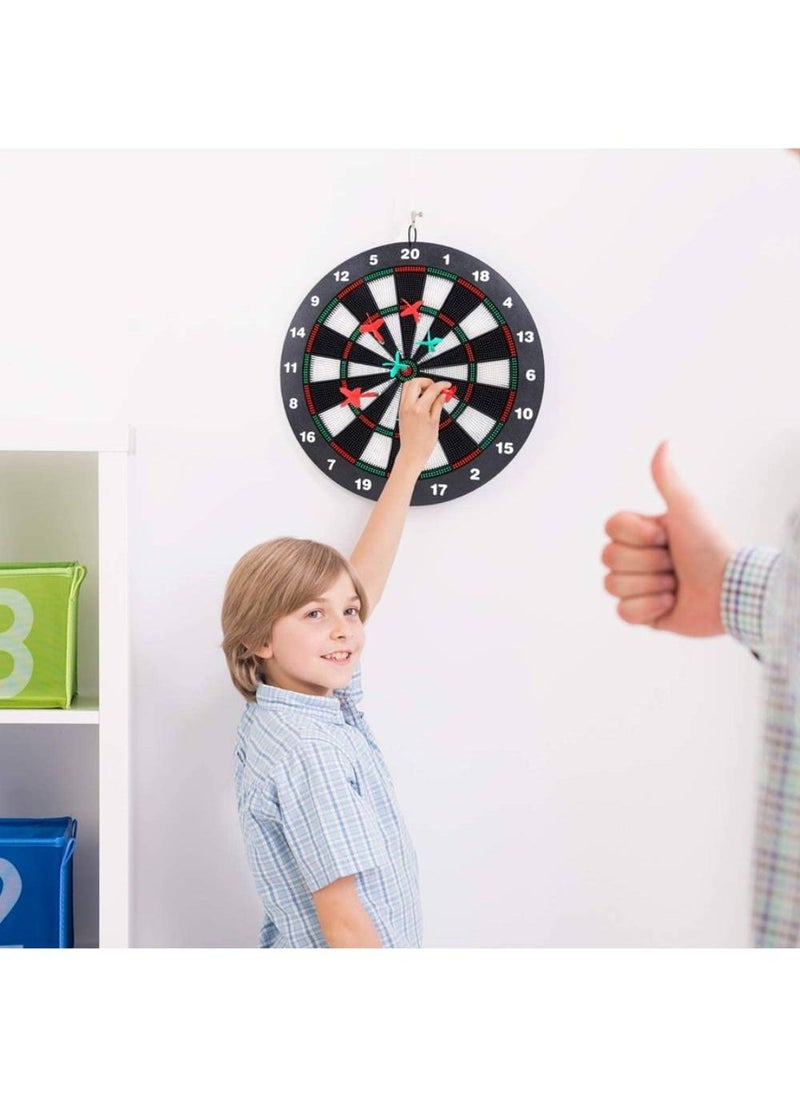 UB - Archery Dart Board Safety Rubber Game Set with 6 Soft Tip Arrow and Support Frame - Image 1