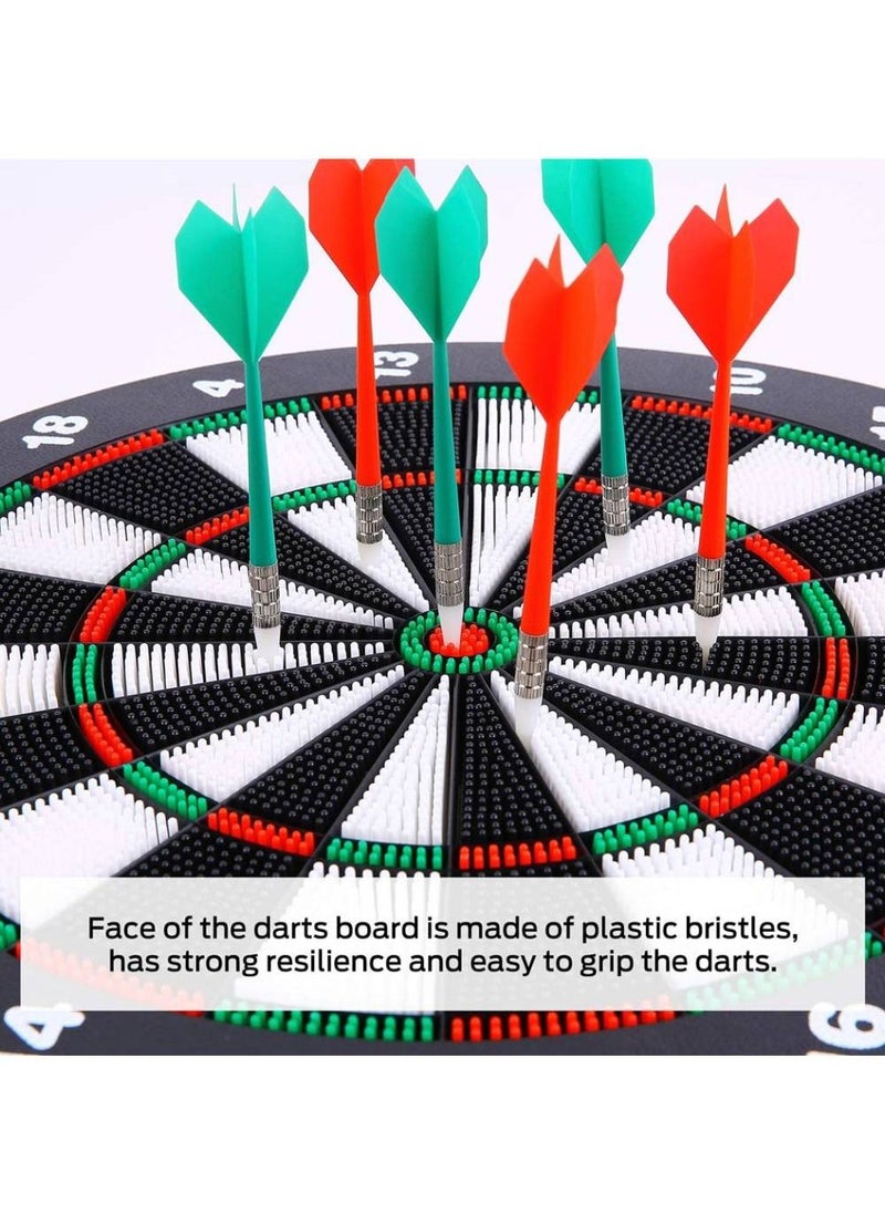 UB - Archery Dart Board Safety Rubber Game Set with 6 Soft Tip Arrow and Support Frame - Image 1