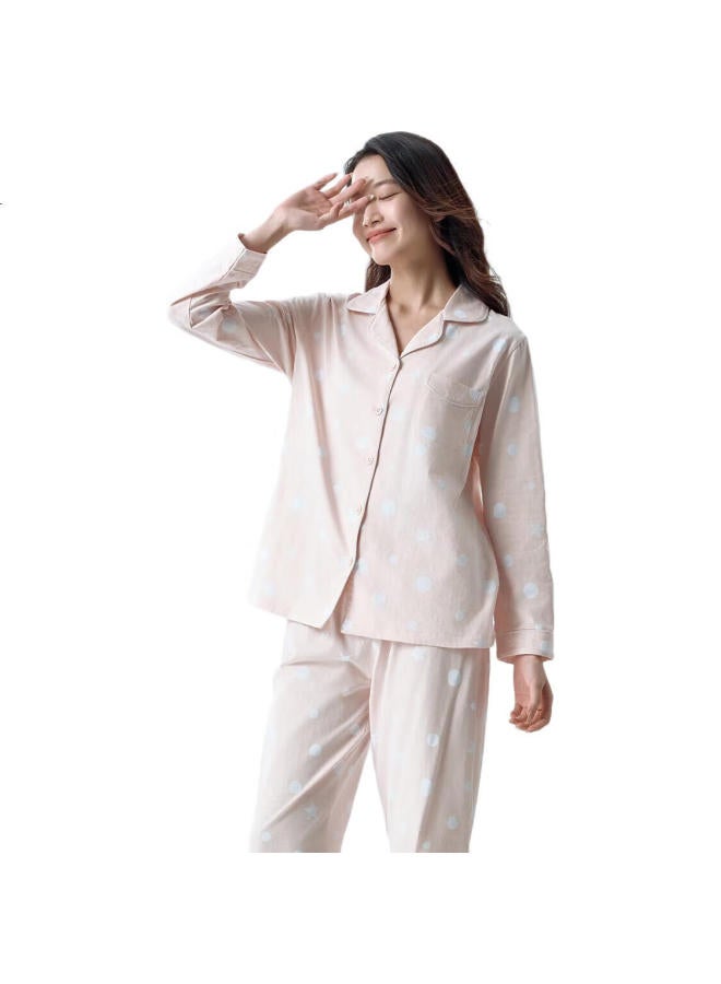 Your Sun Comfortable And Refreshing 7A Antibacterial And Mite-Proof 100% Cotton Women'S Home Wear Set, Non-Itchy, Can Be Worn Out, Long Sleeve And Long Pants For Women - Image 2