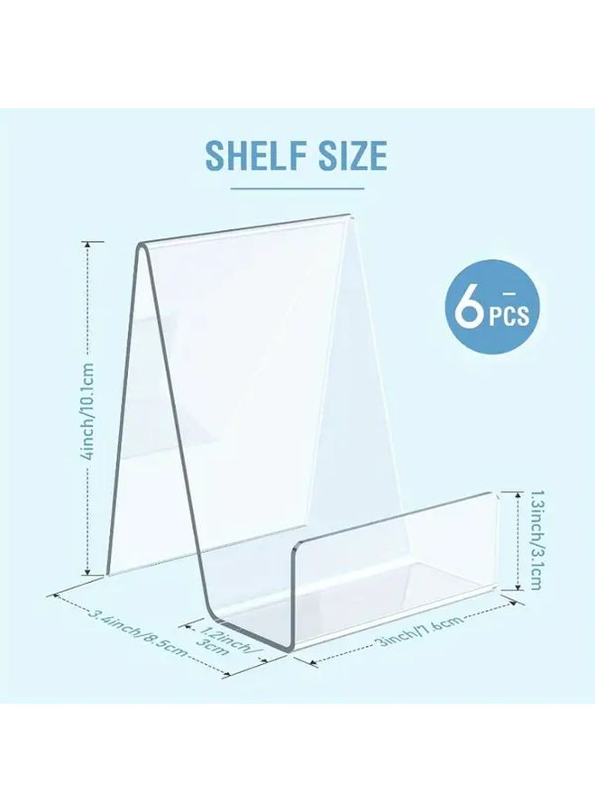 Variant Color Heavy Duty Acrylic Easel Display Stand 6 Pack Wide Base A Frame Holder - Image 2