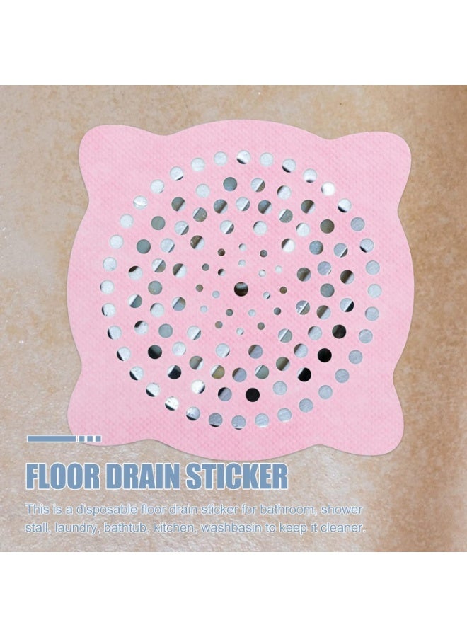 100 ملصق تصريف دش للاستخدام مرة واحدة، غطاء تصريف، ملصقات تصريف الأرضية، ملصقات مصفاة الحوض، صائد الشعر، ملصقات مجاري الشعر للحمام، غرفة الغسيل، حوض الاستحمام، المطبخ، الحوض، والمزيد - Image 4