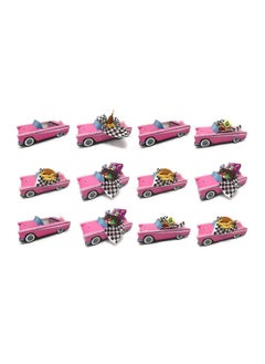 Dunwoody Specialty Sales - Classic Car Sets 12 Classic Car Party Food Boxes Pink Birthday Set  - Image 1