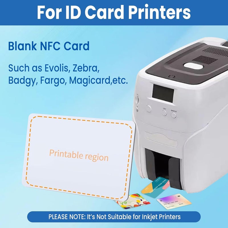 25 قطعة من بطاقات NFC NTAG215، علامات NFC فارغة، بطاقة NFC بذاكرة 504 بايت، علامات مفاتيح NFC بسطح قابل للطباعة، متوافقة مع TagMo وجميع الأجهزة التي تدعم NFC - Image 5