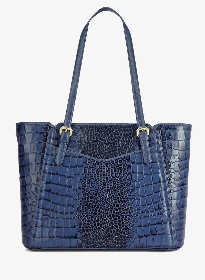 Da Milano Stardust Medium Croco Leather Tote - Stardust for Women | Best Price UAE