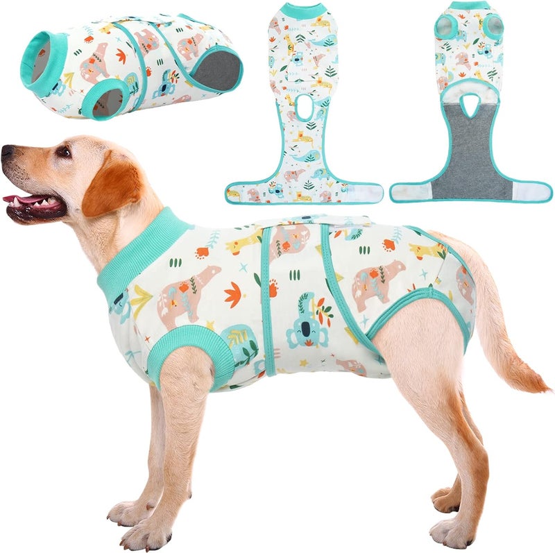 Kuoser Elegant appearance Recovery Suit for Dogs Cats After Surgery, Professional Pet Recovery Shirt Dog Abdominal Wounds Bandages, Substitute E-Collar & Cone,Prevent Licking Dog Onesies Pet Surgery Recovery Suit Reliable durability - Image 1