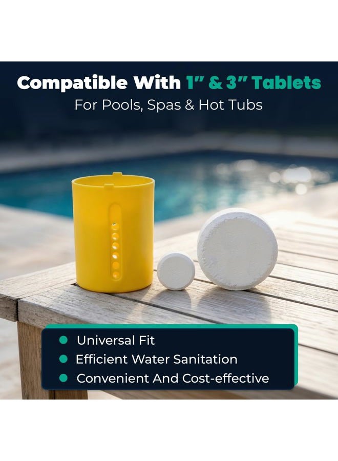 GAME 12301-BB Solar Light-Up Derby Duck Mid-Size Chlorinator Pool Chorine Dispenser, New Version - Image 5
