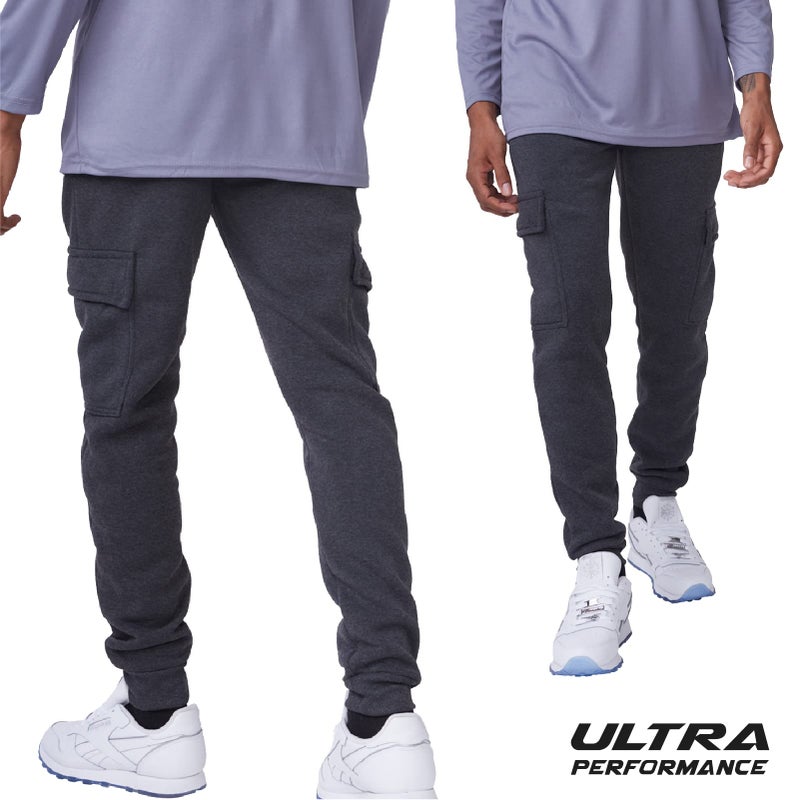 Ultra Performance 3 Pack Mens Sweatpants, Fleece Cargo Joggers for Men with Pockets - Image 2