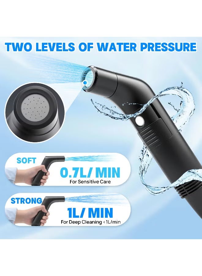 WALALLA Electric Travel Bidet Set, Portable Travel Bidet Sprayer with Foldable 2.5L Water Bag, Wireless Rechargable Handheld Portable Sprayer with 1.2m Hose, 2 Models, Great for Hygiene at Home and Outdoor Travel, Camping - Image 5