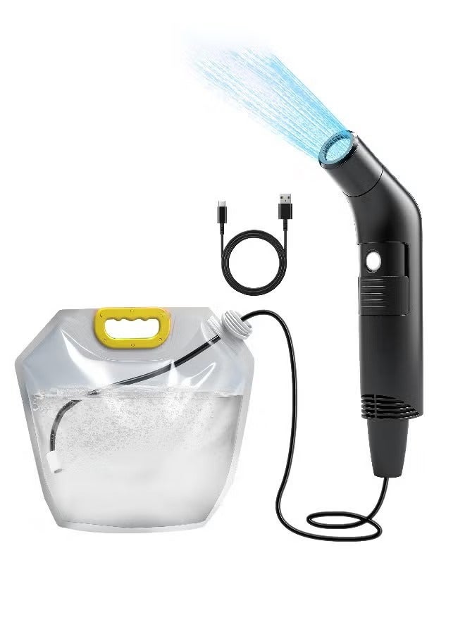 WALALLA Electric Travel Bidet Set, Portable Travel Bidet Sprayer with Foldable 2.5L Water Bag, Wireless Rechargable Handheld Portable Sprayer with 1.2m Hose, 2 Models, Great for Hygiene at Home and Outdoor Travel, Camping - Image 1