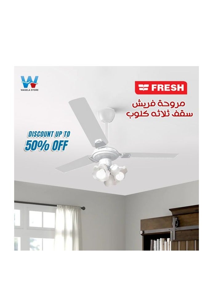 Fresh Ceiling Fan 3 Spot 6.36 kg 50.0 W 500004477 White - Image 2