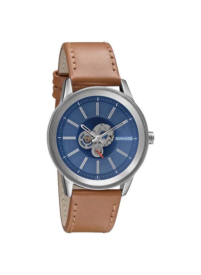 سوناتا ساعة يد جلدية دائرية كرونوغراف ٤٠ مم - Image 3
