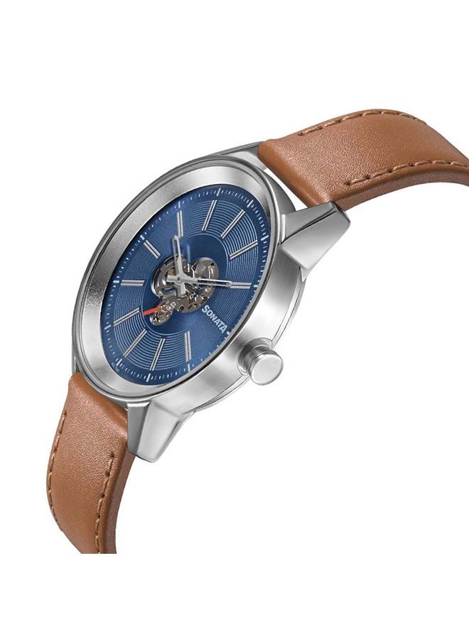 سوناتا ساعة يد جلدية دائرية كرونوغراف ٤٠ مم - Image 2