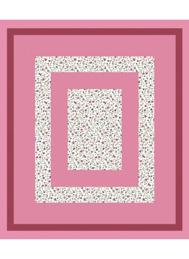 Uniqchoice UniqChoice Floral Japuri Printed| 120 TC |100% Cotton |Double Bedsheet| Bedsheet with 2 Pillow Cover| Pink  - Image 5