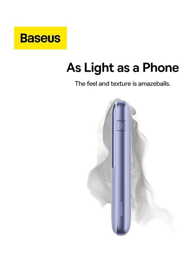بيسوس - بطارية متنقلة بقوة 22.5 واط سعه 10,000 ملي امبير - بنفسجي 10000 mAh أرجواني - Image 3