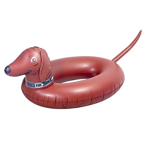 GoFloats Wiener Dog Party Tube Inflatable Raft Float in Style for Adults and Kids - Image 1