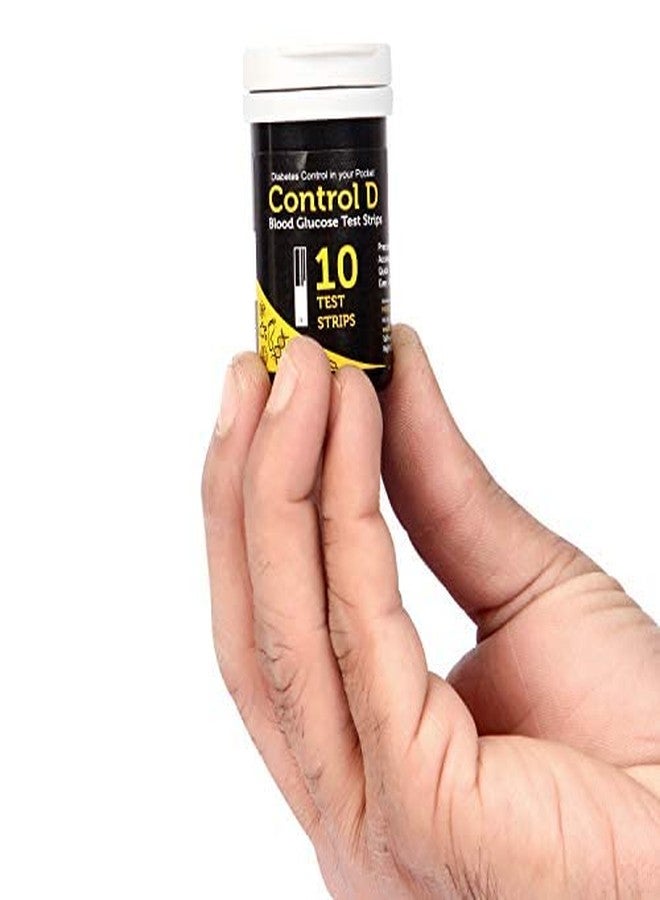 Control D Glucose Blood Sugar Testing Strip 10 Glucometer Strip - Image 5