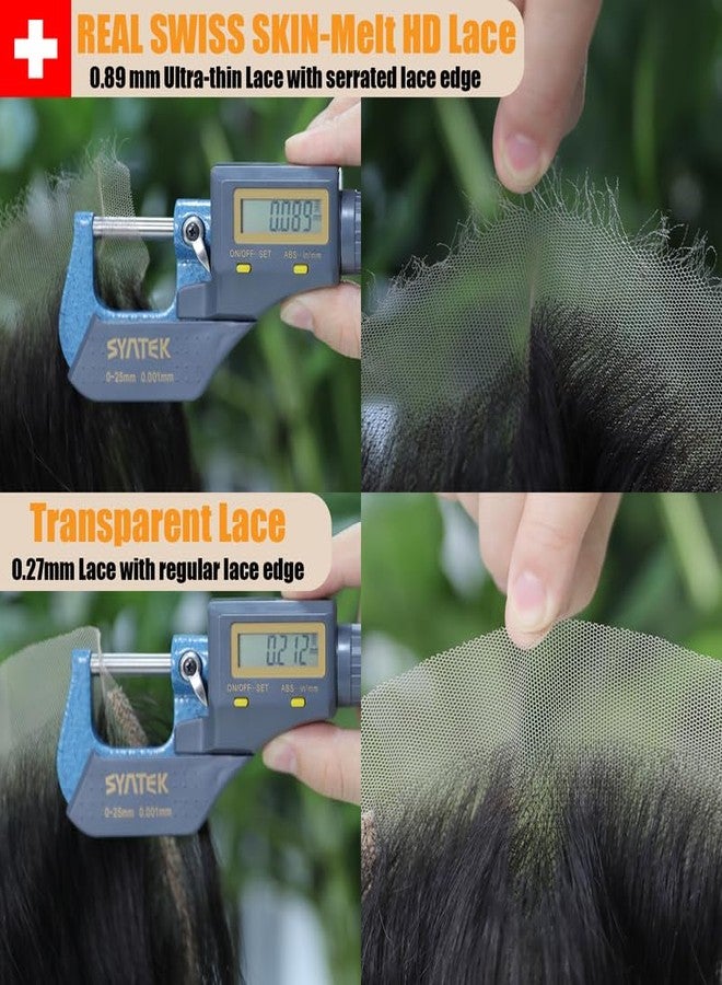 IVCoco 2x6 HD Lace Closure Straight Raw Human Hair, Deep Parting More Less Shedding than Regular Virgin Hair, Tiny Knots, 0.089mm Ultra-Thin SKIN-Melt HD Lace, Pre-plucked with Natural Hairline 12 Inch - Image 4